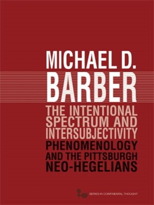 cover image of The Intentional Spectrum and Intersubjectivity